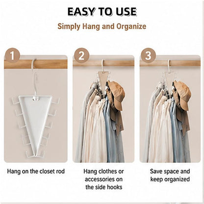 Vestiq™ V Shaped Double-Sided Closet Organizer