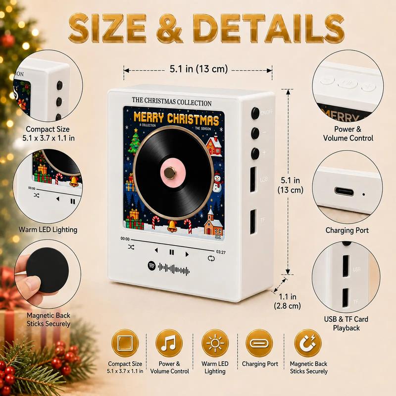 Holiday Vinyl Music Player