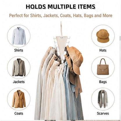 Vestiq™ V Shaped Double-Sided Closet Organizer